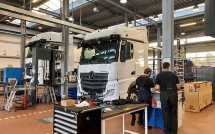 Dílna nákladních vozidel